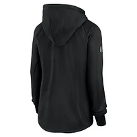 Women's Fanatics  Black Carolina Hurricanes Authentic Pro Rink Fleece Full-Zip Jacket