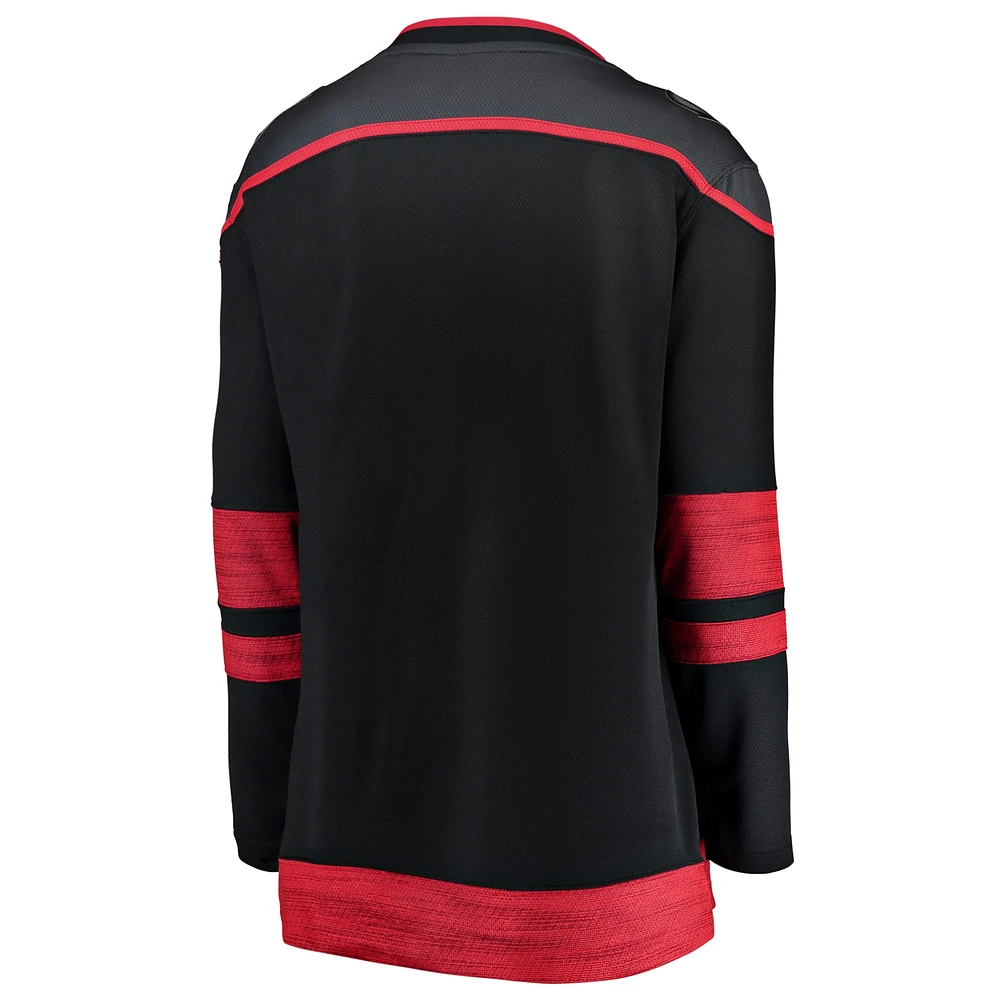 Maillot noir Fanatics Carolina Hurricanes Home Breakaway pour femmes