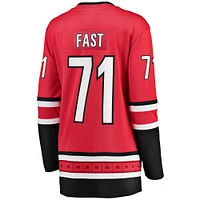 Women's Fanatics Jesper Fast Red Carolina Hurricanes Alternate Breakaway Jersey