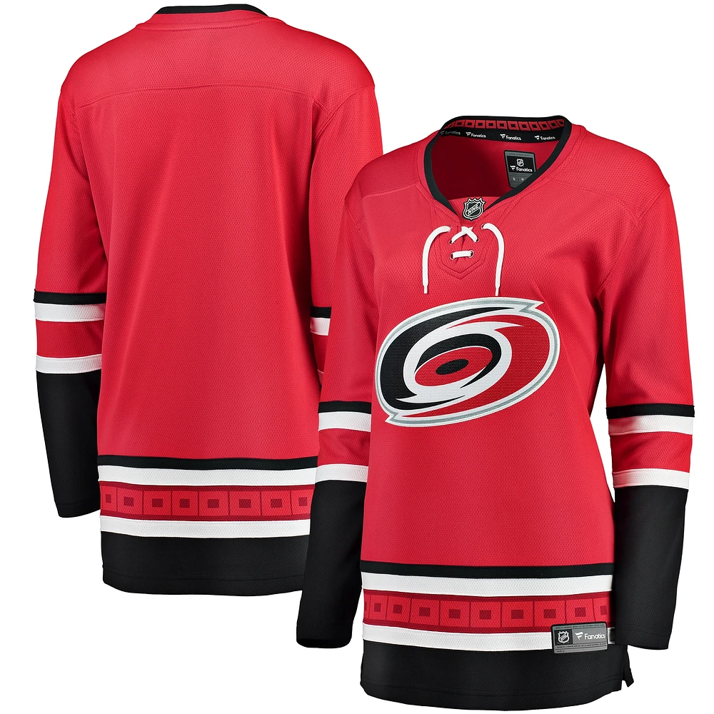 Maillot alternatif Breakaway des Hurricanes de la Caroline Fanatics pour femmes, rouge