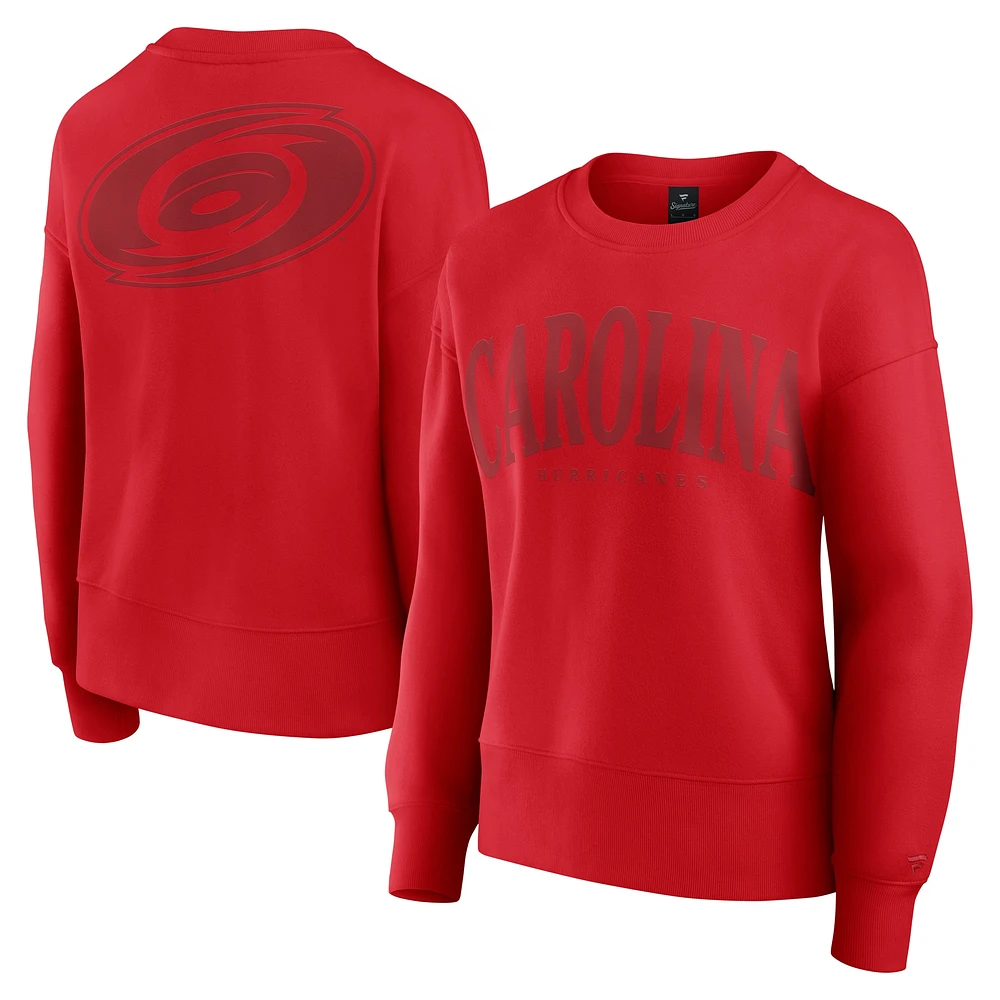 Women's Fanatics  Red Carolina Hurricanes Elements Flow Pullover Sweatshirt