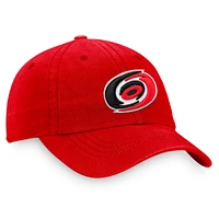 Casquette réglable avec logo principal Fanatics Red Carolina Hurricanes pour femmes