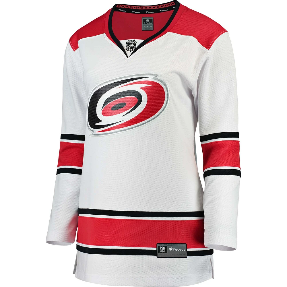 Women's Fanatics White Carolina Hurricanes Away Breakaway Jersey