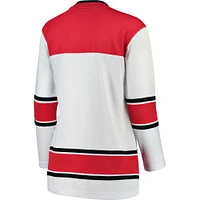 Maillot Breakaway extérieur des Hurricanes de la Caroline Fanatics pour femmes, blanc