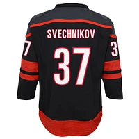 Youth Andrei Svechnikov Black Carolina Hurricanes Alternate Replica Player Jersey