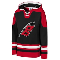 Sweat à capuche col en V pour jeunes Carolina Hurricanes noir Ageless Must Have Home