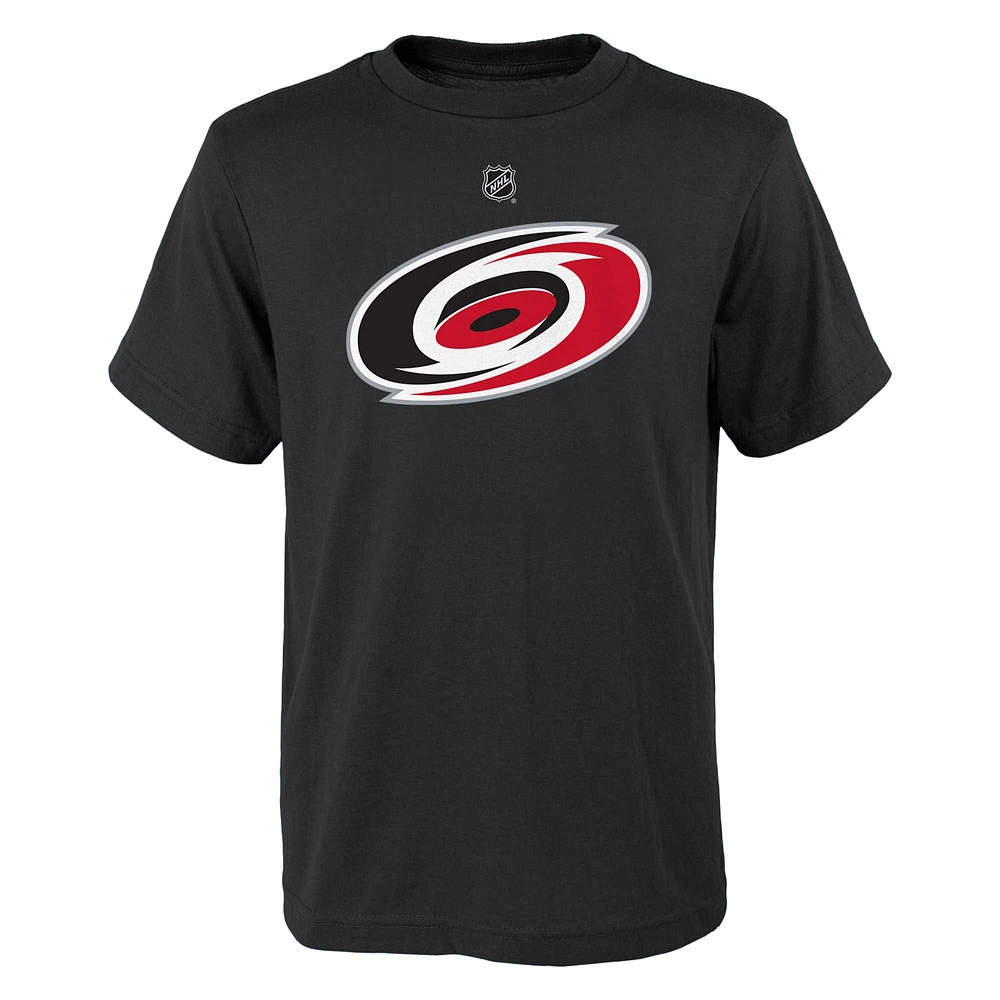 Youth Black Carolina Hurricanes Primary Logo T-Shirt