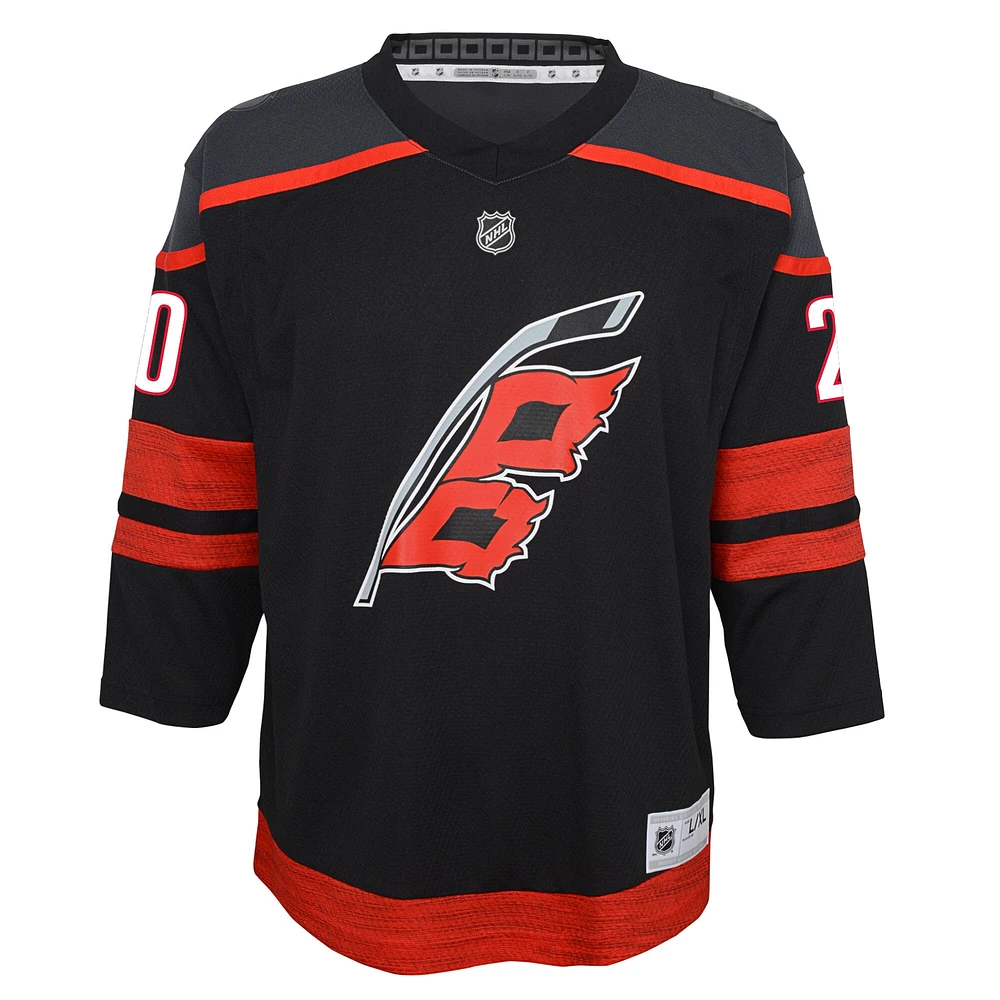 Youth Sebastian Aho Black Carolina Hurricanes Home Replica Player Jersey