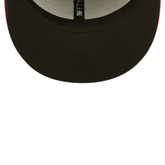 Casquette ajustée 59FIFTY Team Home des Mudcats de Caroline New Era pour homme, noire