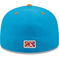 Men's New Era White/Coral Pescados De Carolina Copa La Diversion 59FIFTY Fitted Hat