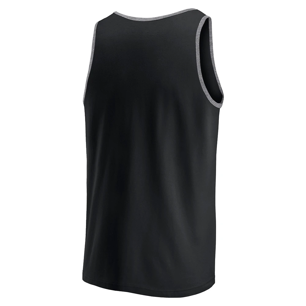 Men's Fanatics Black Carolina Panthers Bet Tank Top