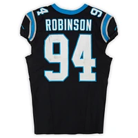 A'Shawn Robinson Carolina Panthers Game-Used #94 Black Nike Jersey vs. Arizona Cardinals on December 22, 2024