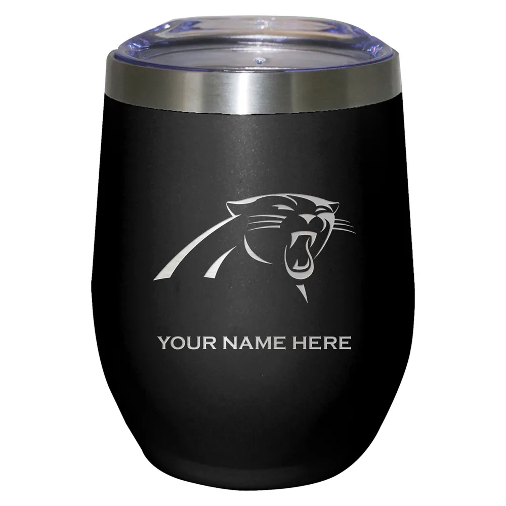 Lids Carolina Panthers 12oz. Personalized Etched Stemless Tumbler