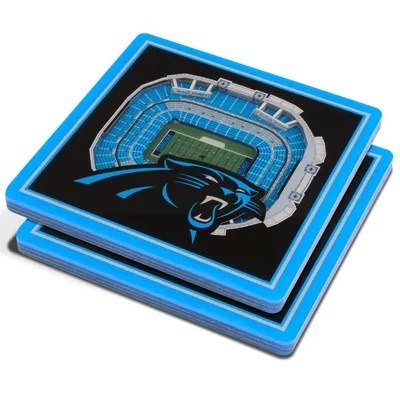 Carolina Panthers 3D StadiumViews Coasters - Black