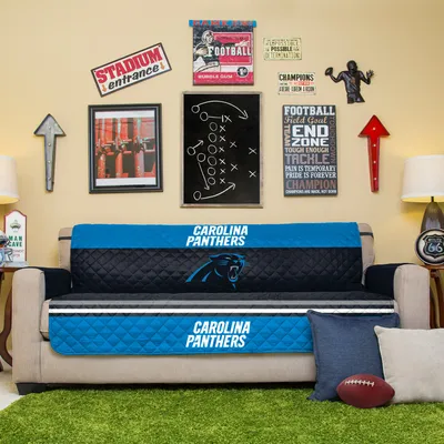 Carolina Panthers Sofa Protector - Black