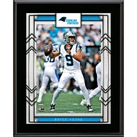 Plaque de joueur sublimée Bryce Young Carolina Panthers 10,5" x 13"