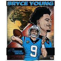 Bryce Young Carolina Panthers 16" x 20" Photo Print - Art by Brian Kong - Limited Edition of 99