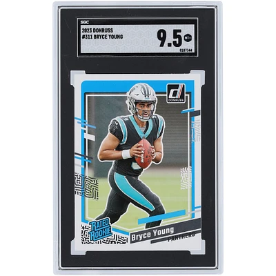 Bryce Young Carolina Panthers 2023 Panini Donruss Rated Rookie #311 SGC Authenticated 9.5 Rookie Card