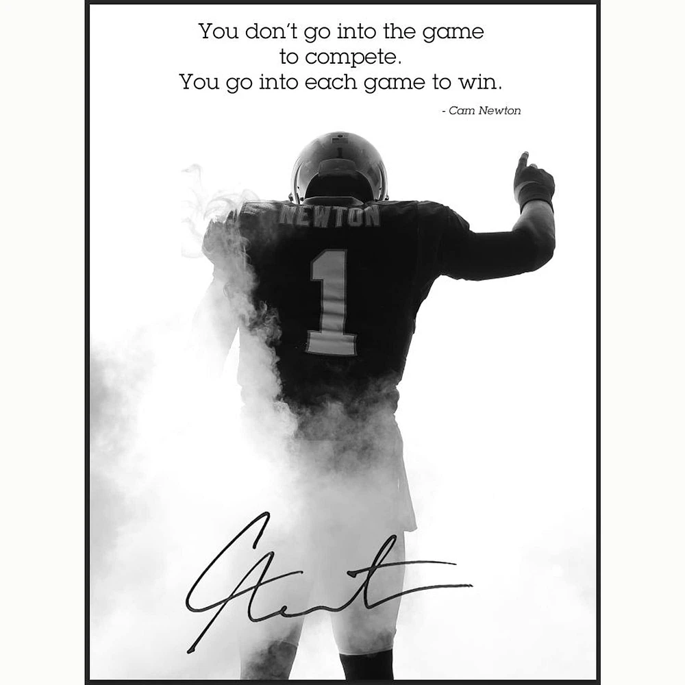 Cam Newton Carolina Panthers 24" x 18" Quote Player Poster