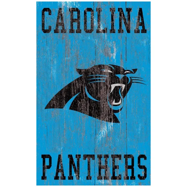 Lids Carolina Panthers Fanatics Branded Primary Logo Fitted Pullover Hoodie  - Black