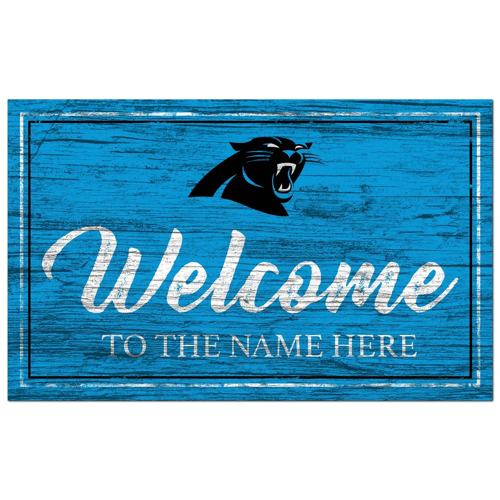 Carolina Panthers NFL Personalized Locker Room Print