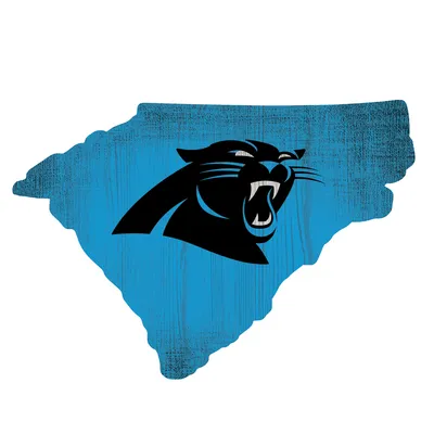 Carolina Panthers 12" Logo State Sign