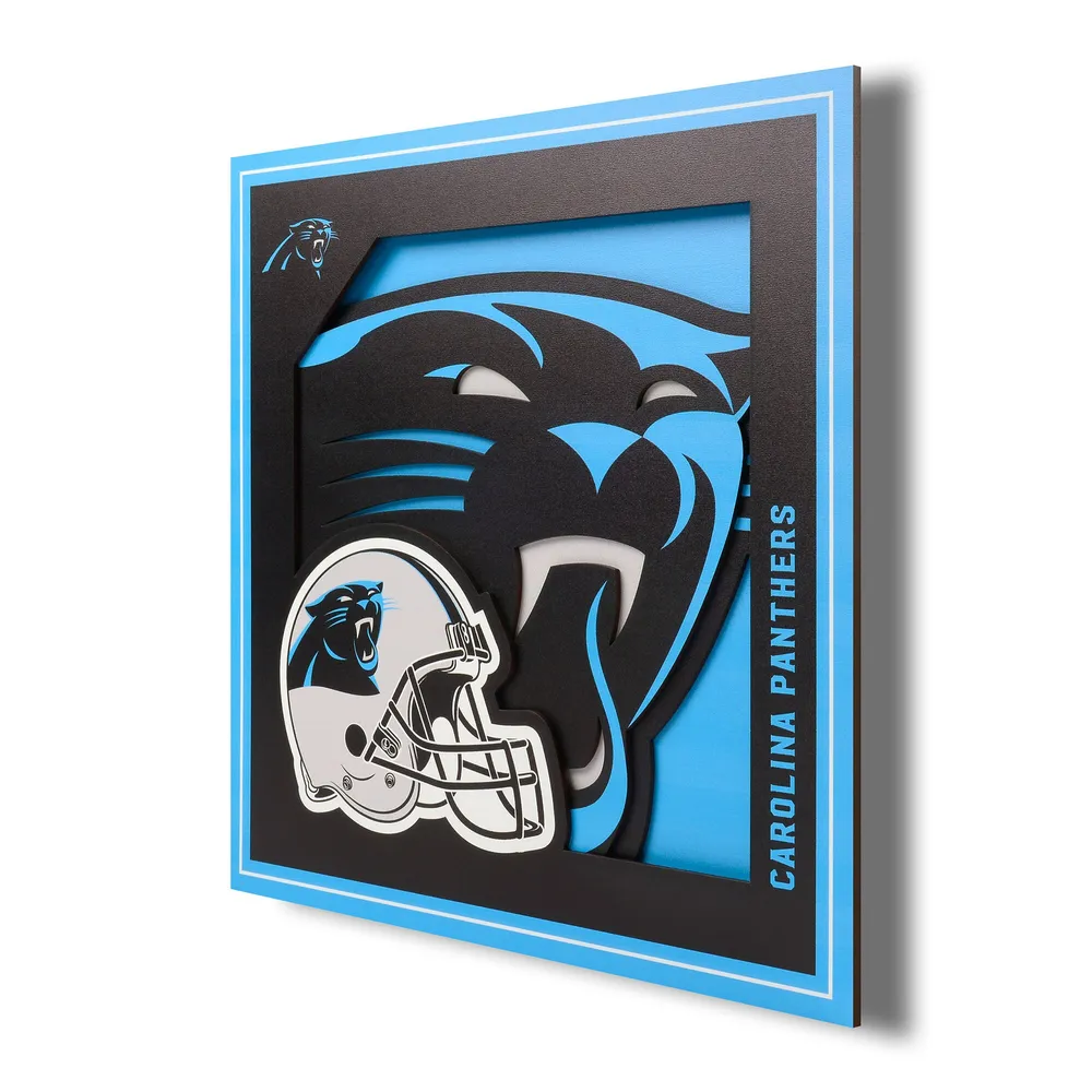 Lids Carolina Panthers 12'' x 12'' 3D Logo Wall Art