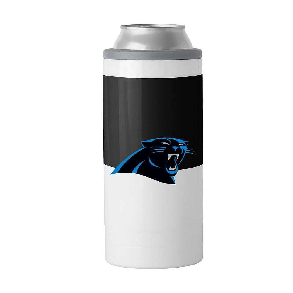 Glacière mince à blocs de couleurs Carolina Panthers de 12 oz