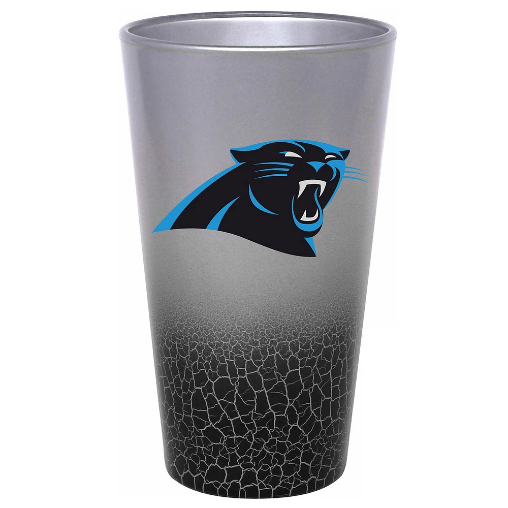 Carolina Panthers 16oz. Crackle Pint Glass