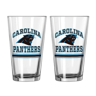 Carolina Panthers 16oz. Pint Glass Two Pack