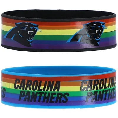 Carolina Panthers 2-Pack Rainbow Bracelet Set