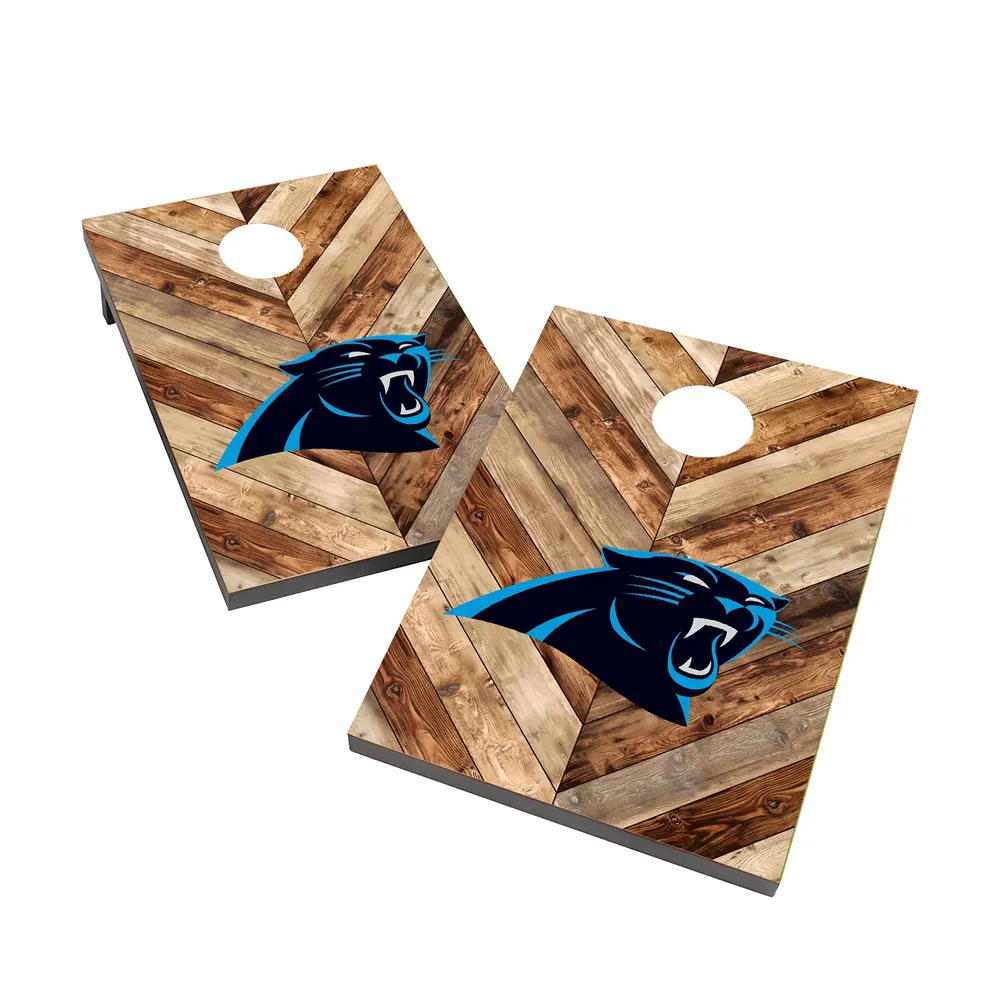 Carolina Panthers 2' x 4' Triangle Cornhole Board Set