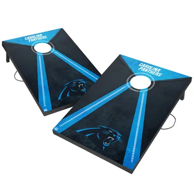 Carolina Panthers 2' x 3' LED Cornhole Board Set