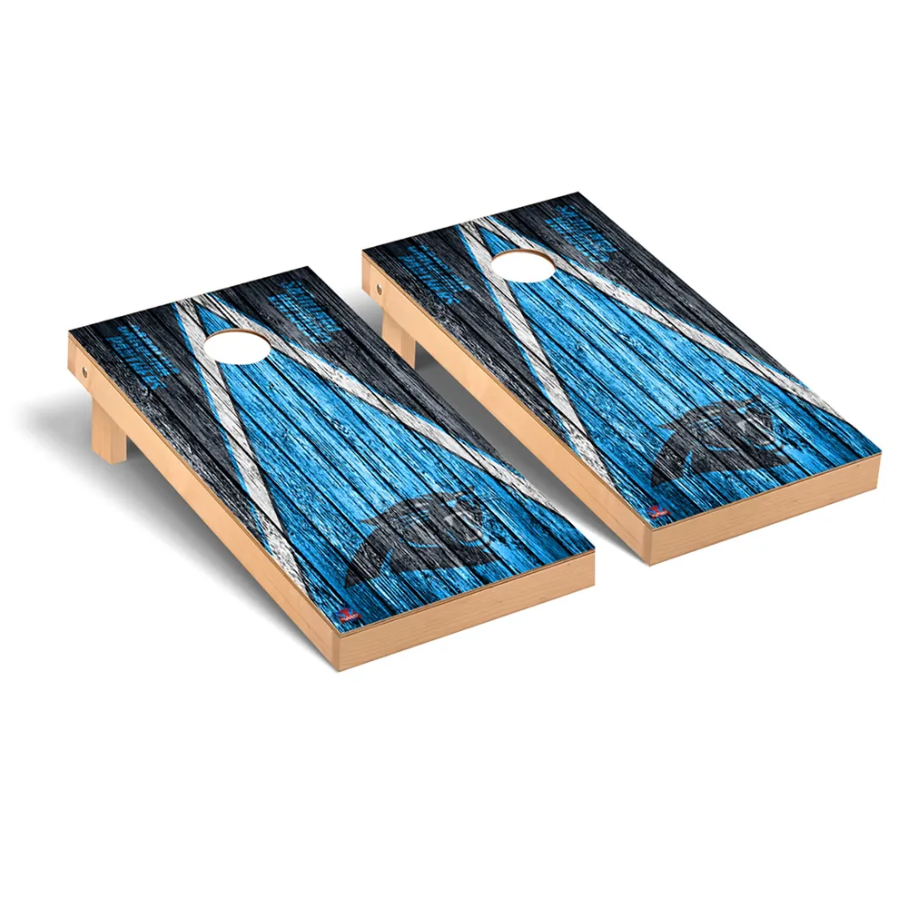 Lids Carolina Panthers 2' x 4' Triangle Weathered Regulation Cornhole Board  Set