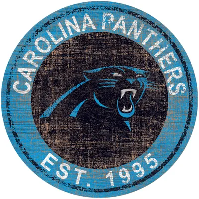 Carolina Panthers 24'' Round Heritage Logo Sign