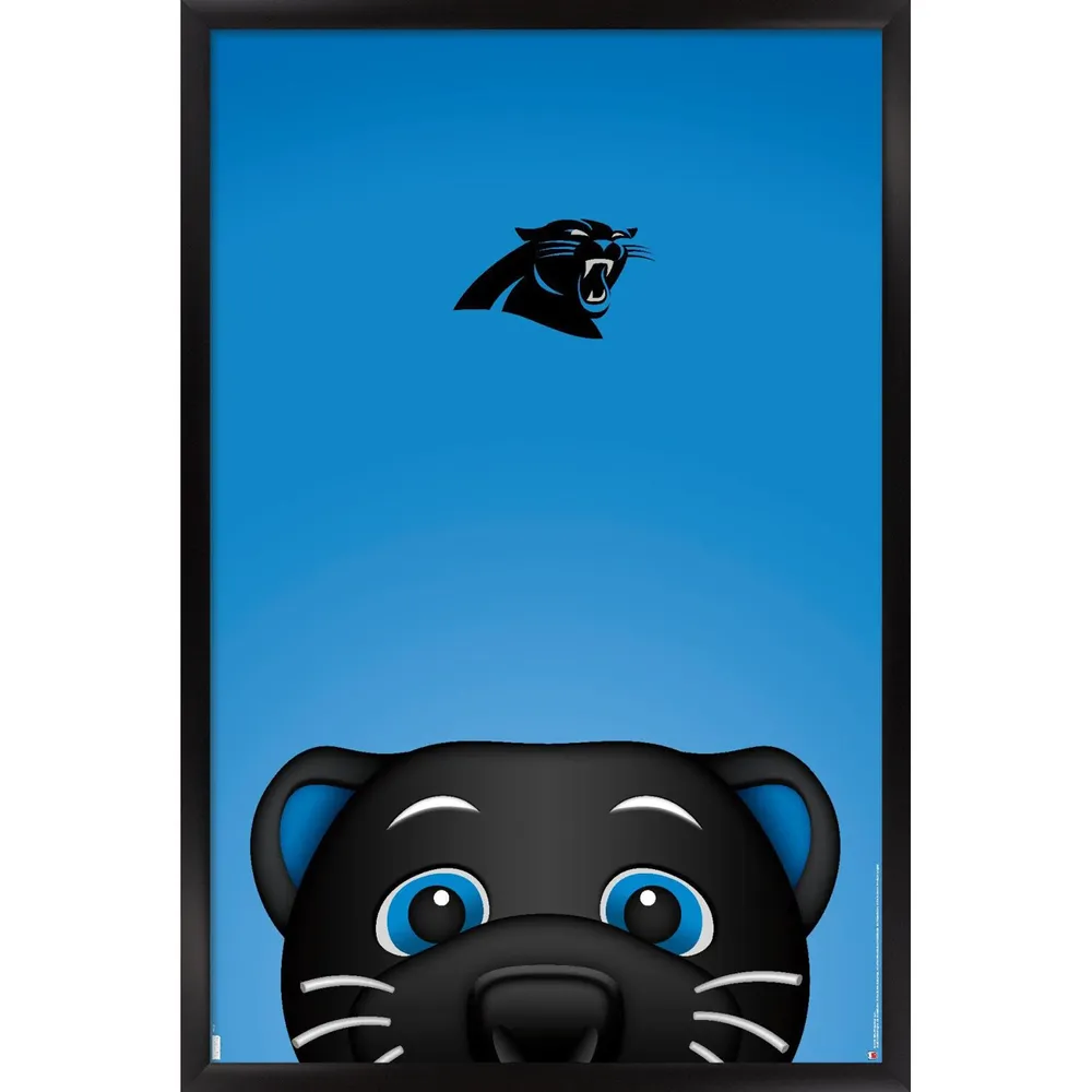 Lids Carolina Panthers 24.25'' x 35.75'' Framed Minimalist Mascot