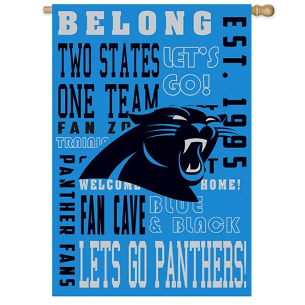 Carolina Panthers Panther Blue Flag