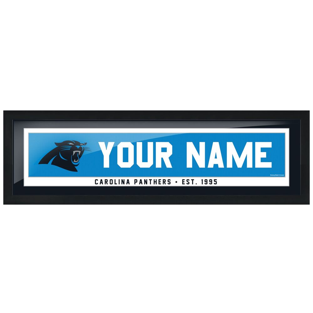 Carolina Panthers - 6'' x 22'' Personalized Framed Art