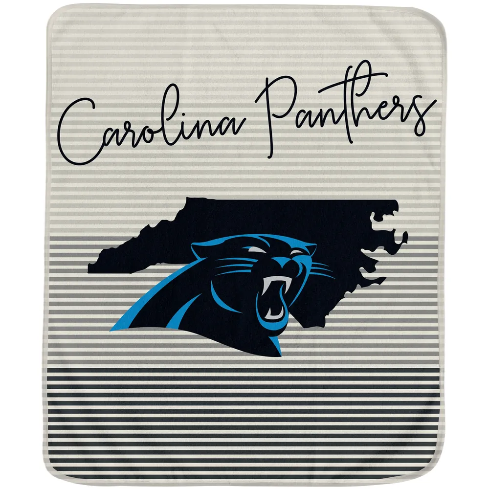 Lids Carolina Panthers 60'' x 70'' Ultra Fleece State Stripe Blanket