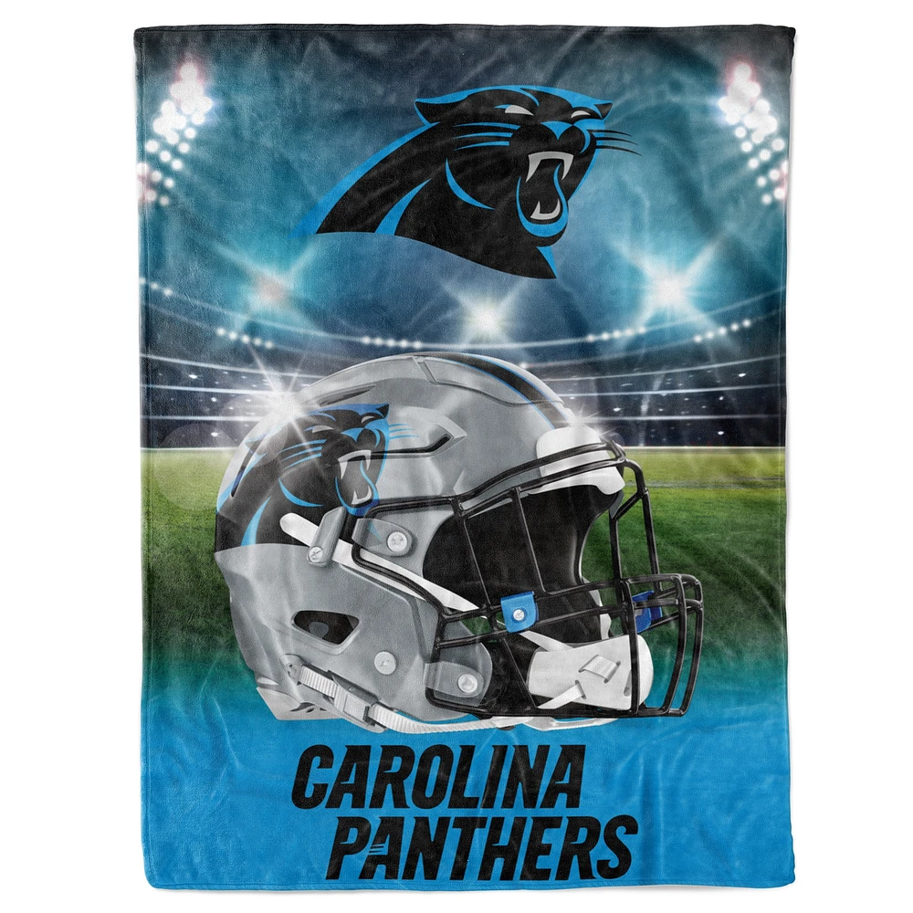 Couverture de lumières de stade 60" x 80" des Panthers de la Caroline