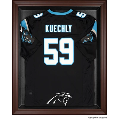 Carolina Panthers Brown Framed Logo Jersey Display Case