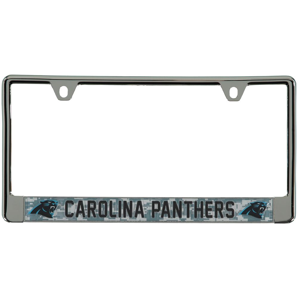 Carolina Panthers Digi Camo License Plate Frame with Black Letters