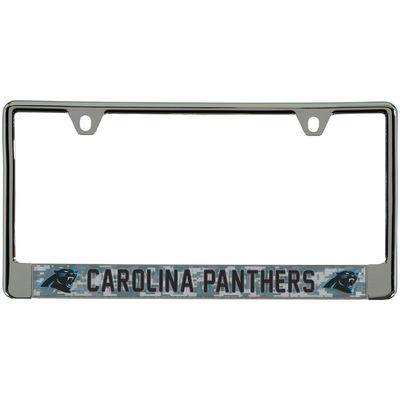 Carolina Panthers Digi Camo License Plate Frame with Black Letters