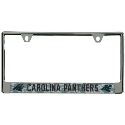Carolina Panthers Digi Camo License Plate Frame with Black Letters