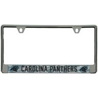 Carolina Panthers Digi Camo License Plate Frame with Black Letters