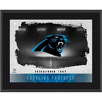 Carolina Panthers Framed 10.5" x 13" Sublimated Horizontal Team Logo Plaque