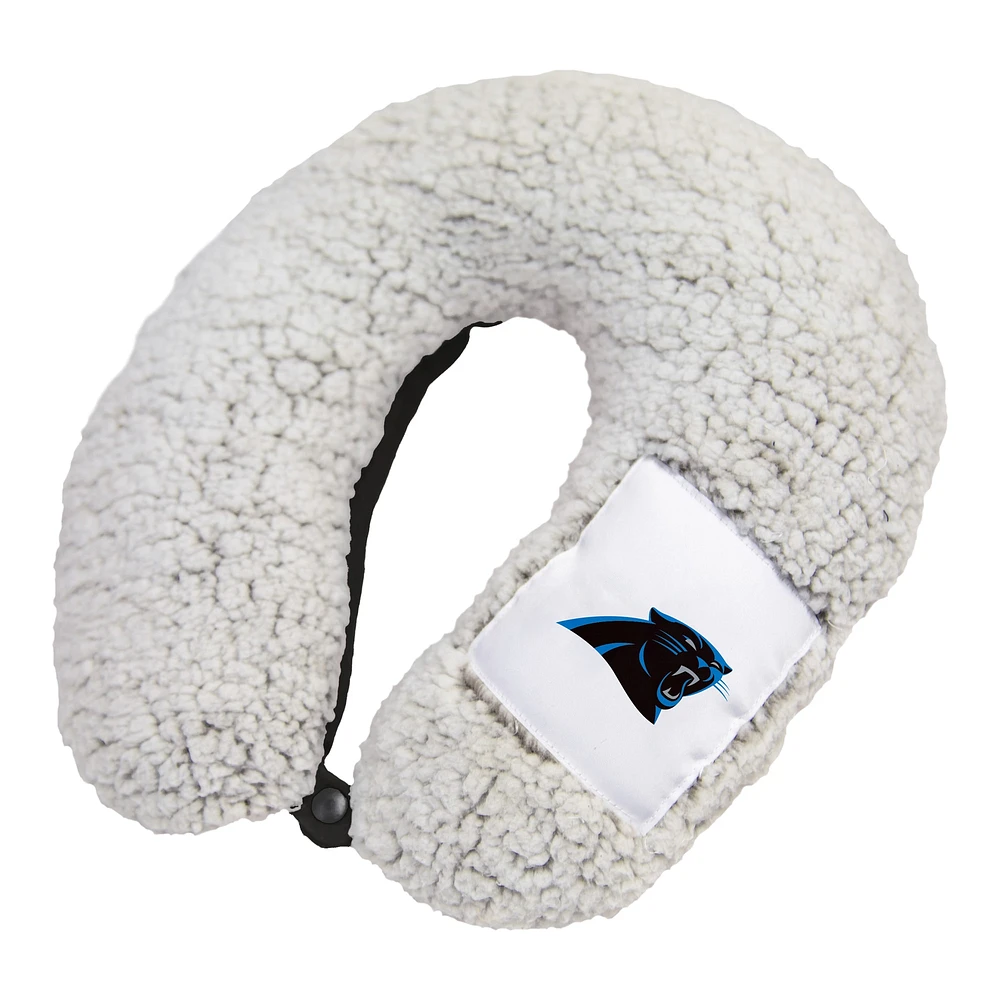 Carolina Panthers Frosty Sherpa Neck Pillow