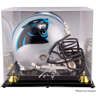 Carolina Panthers Golden Classic Helmet Display Case with Mirrored Back