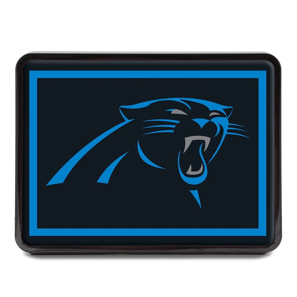 Carolina Panthers Logo 1.25" x 2" Universal Plastic Hitch Cover