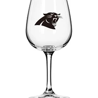 Verre à vin à pied avec logo des Carolina Panthers, 12 oz